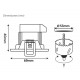 Foco Downlight LED Orientable Redondo Blanco Ø69mm 3w
